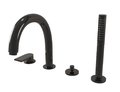 Смеситель для ванны Bugnatese Simple, черный PVD (6655-PT) Для ванны Черный, Черный глянцевый 