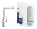 Змішувач зі стартовим комплектом GROHE Blue Home (31539000) Для кухні Хром