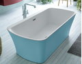 Ванна акрилова Kolpa San Marilyn-FS 180X90 White-Blue (3838987 593881) Kolpa San Прямокутні