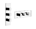 Змішувач Gessi Quadro WELLNESS (43012-031) Для ванни, Для душа Хром