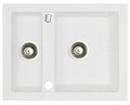 Гранитная мойка Marmorin CIRE White (375503006) Врезные сверху Прямоугольные Белый