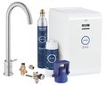 Змішувач зі стартовим комплектом GROHE Blue Mono Chilled and Sparkling (31302DC1) Для кухні Нерж. сталь