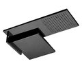 Двойной верхний душ Fantini Aboutwater AK/25, Matt Gun Metal PVD (86 P5 8035B+8035A) Верхние души Графит