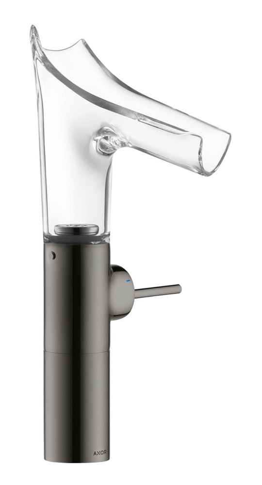 Смеситель для раковины Axor Starck V, Polished Black Chrome (12114330) Для раковины Черный