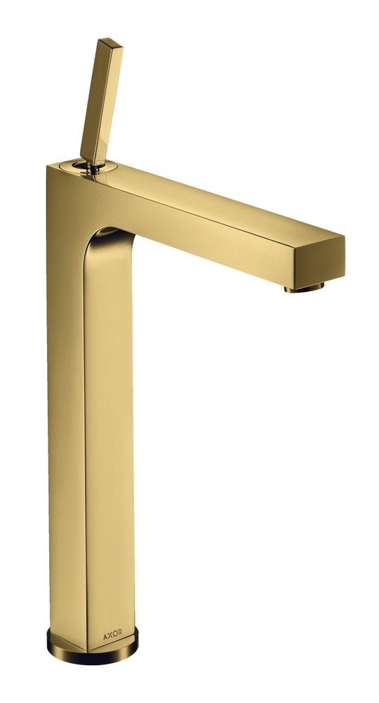 Смеситель для раковины 280 мм Axor Citterio, Polished Gold Optic (39020990) Для раковины Золото