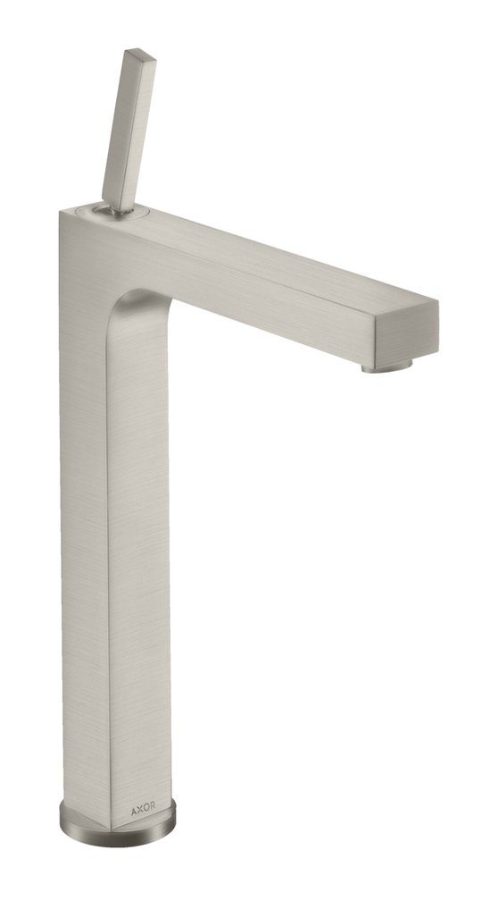 Смеситель для раковины 280 мм Axor Citterio, Stainless Steel Optic (39020800) Для раковины Нерж. сталь