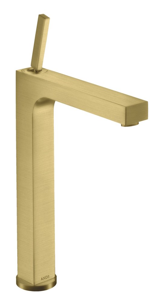 Смеситель для раковины 280 мм Axor Citterio, Brushed Brass (39020950) Для раковины Латунь