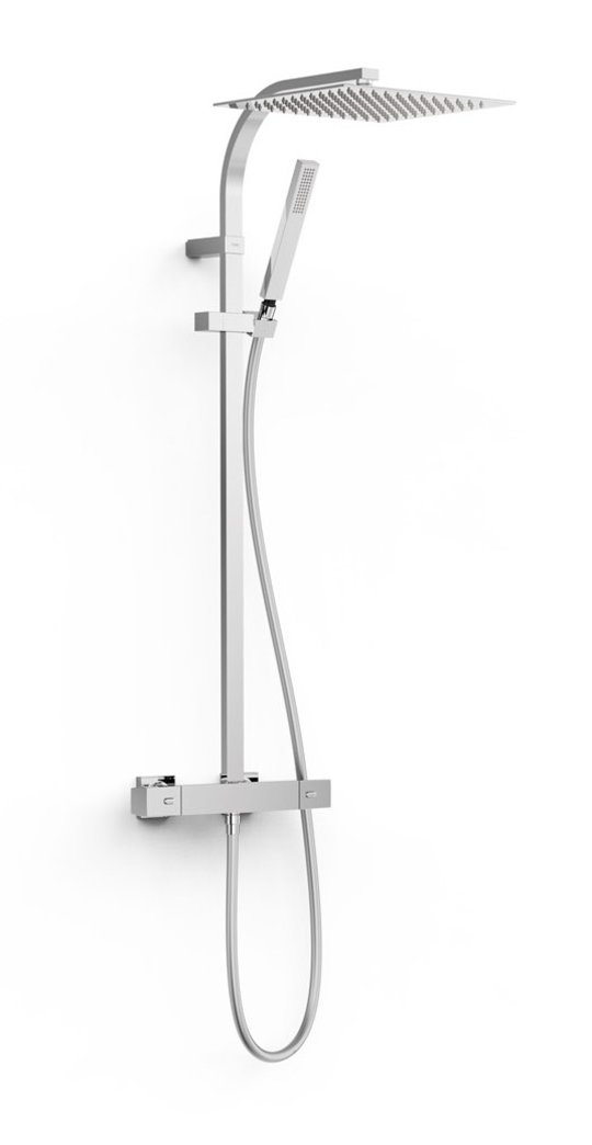 Термостатическая душевая система Tres Over-wall, хром (19039306) Душевые стойки Хром