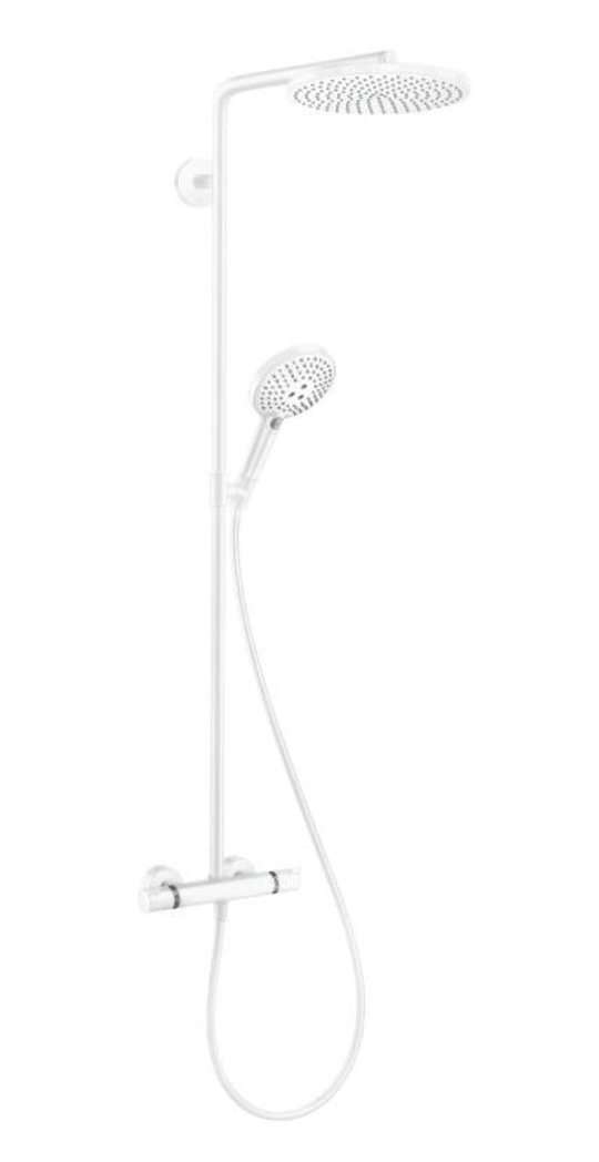 Душова система Hansgrohe Raindance Select S SHOWERPIPE Matt White (27633700) Душові стійки Білий матовий