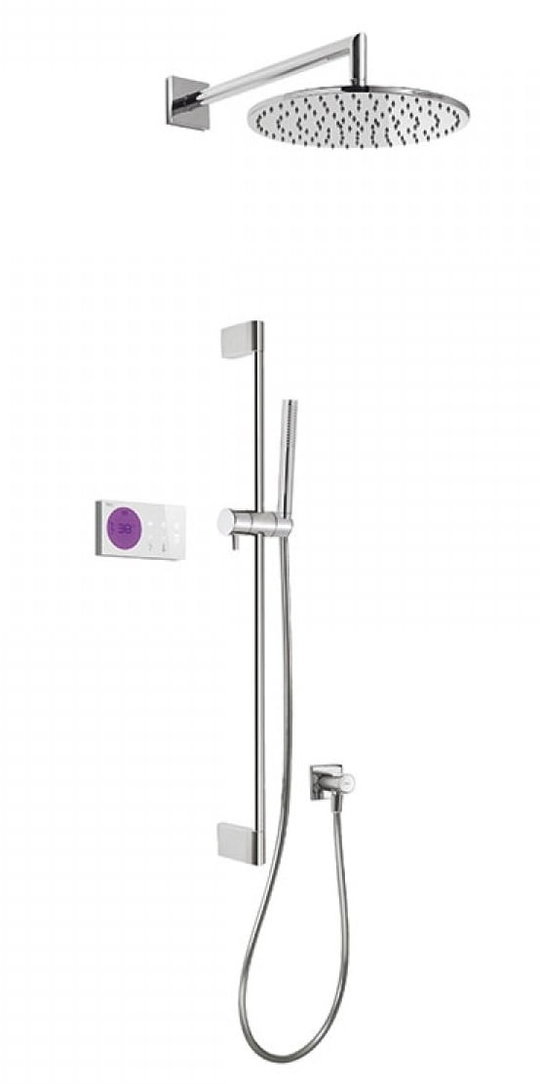 Електронний душовий комплект прихованого монтажу Tres SHOWER TECHNOLOGY (09286568) Душові комплекти (системи) Хром