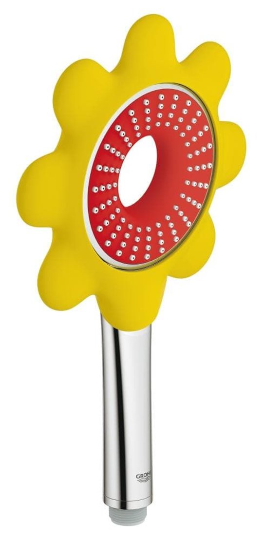Ручной душ Grohe Rainshower Icon 100 (26115DG0) Ручные души (лейки) Хром-желтый-красный