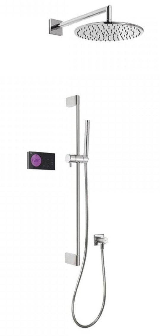 Електронний душовий комплект прихованого монтажу Tres SHOWER TECHNOLOGY (09288568) Душові комплекти (системи) Хром