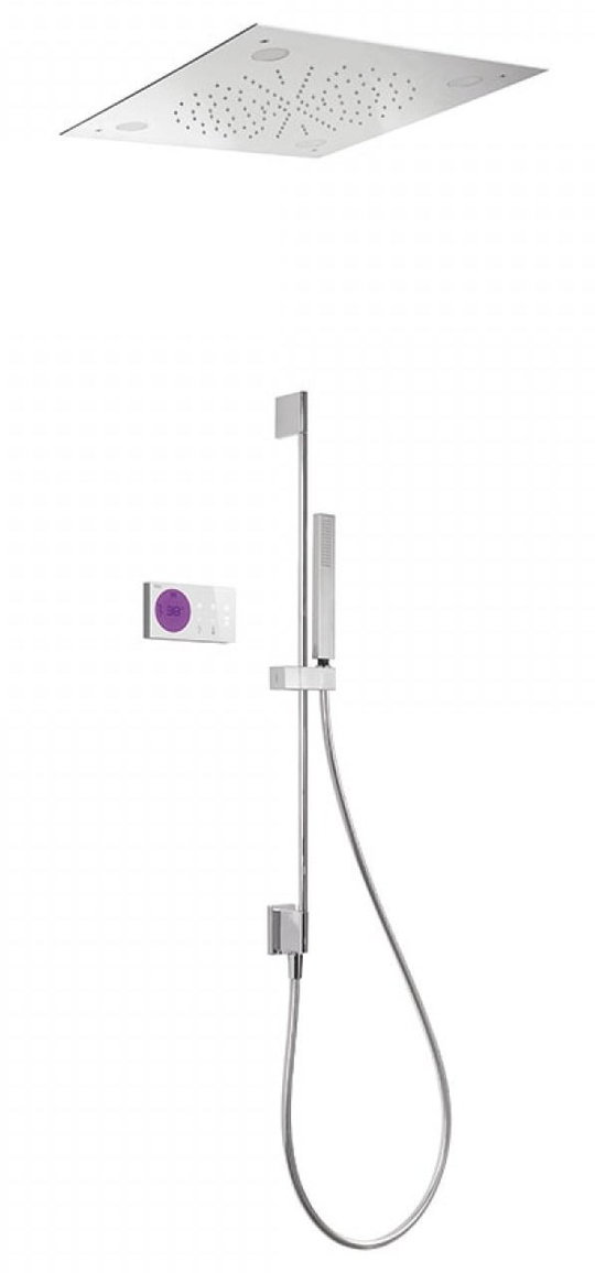 Электронный душевой комплект скрытого монтажа Tres SHOWER TECHNOLOGY (09286585) Душевые комплекты (системы) Хром