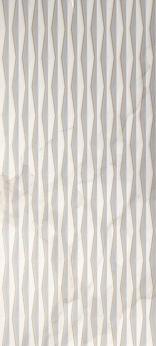 Плитка Fap Roma Fold Glitter Calacatta Inserto Ret 50 * 110 (fMBU) FAP Ceramiche Для кухні, Для громадських приміщень, Для житлових приміщень, Для ванної