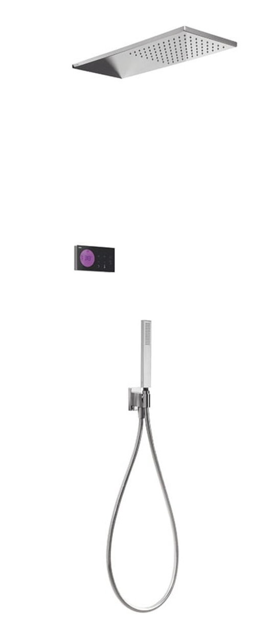 Электронный душевой комплект скрытого монтажа Tres Slim Exclusive SHOWER TECHNOLOGY (09288551) Душевые комплекты (системы) Хром