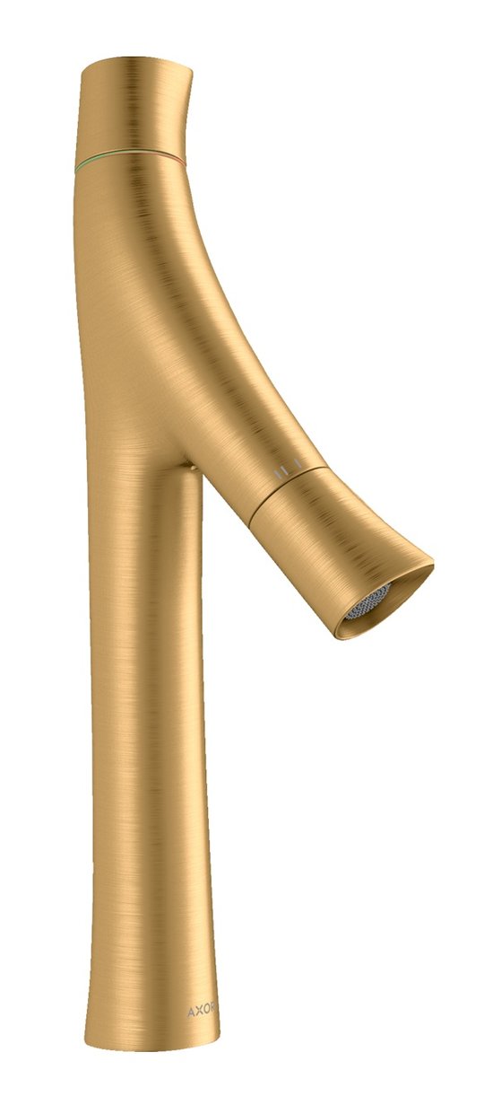 Змішувач для раковини Axor Starck Organic 170 мм, Brushed Brass (12012950) Для раковини Латунь