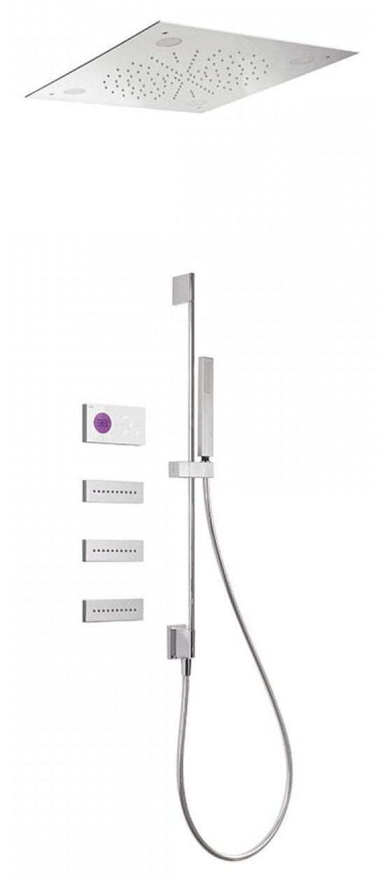 Электронный душевой комплект скрытого монтажа Tres SHOWER TECHNOLOGY (09286309) Душевые комплекты (системы) Хром