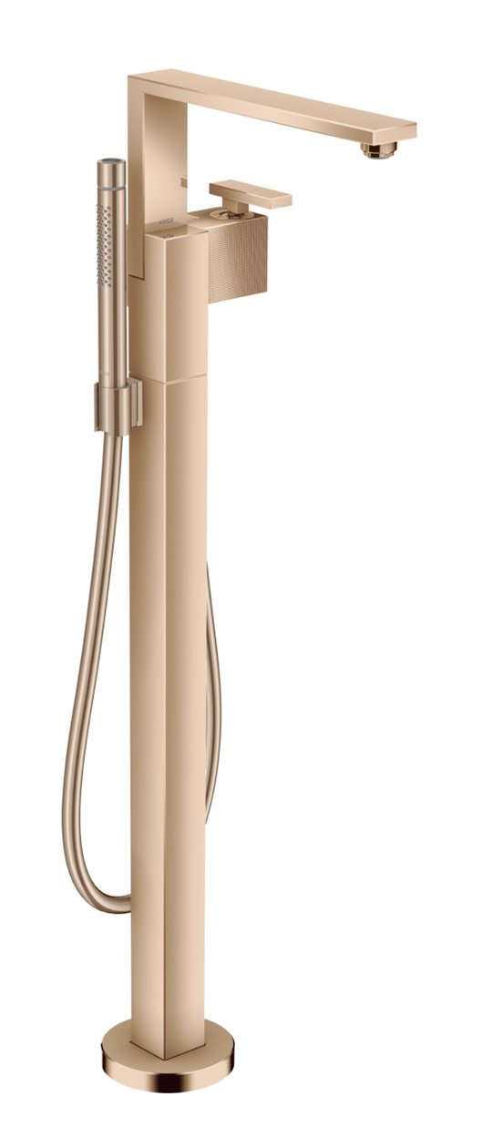 Напольный смеситель для ванны Axor Edge diamond cut, Polished Red Gold (46441300) Для ванны Красное золото