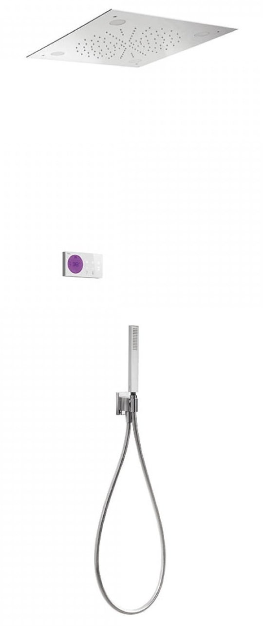 Электронный душевой комплект скрытого монтажа Tres SHOWER TECHNOLOGY (09286562) Душевые комплекты (системы) Хром