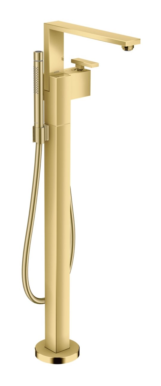 Напольный смеситель для ванны Axor Edge, Polished Gold Optic (46440990) Для ванны Золото