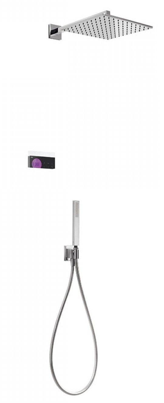 Электронный душевой комплект скрытого монтажа Tres SHOWER TECHNOLOGY (09288563) Душевые комплекты (системы) Хром