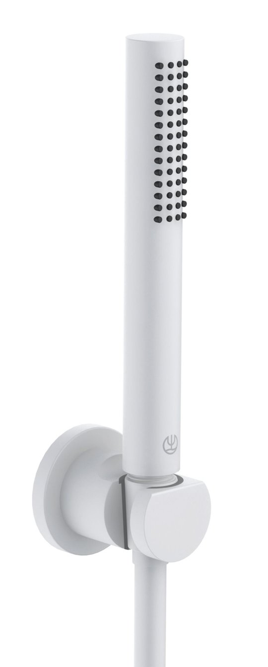 Душевой набор Kludi Nova Fonte Puristic, белый матовый (2085053-15) Душевые наборы Белый, Белый матовый