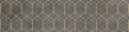 Плитка Cerrad Gres Softcement Graphite Poler Decor Geo 119,7*29,7 Cerrad Для кухни, Для общественных помещений, Для жилых помещений, Для ванной