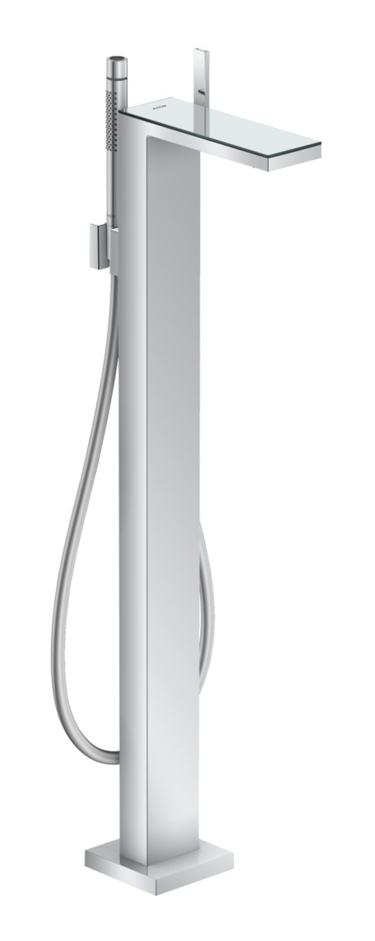 Підлоговий змішувач для ванни Axor MyEdition, Chrome / Mirror Glass (47440000) Для ванни Хром