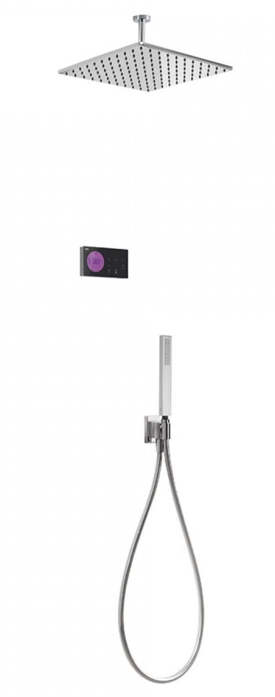 Электронный душевой комплект скрытого монтажа Tres SHOWER TECHNOLOGY (09288564) Душевые комплекты (системы) Хром