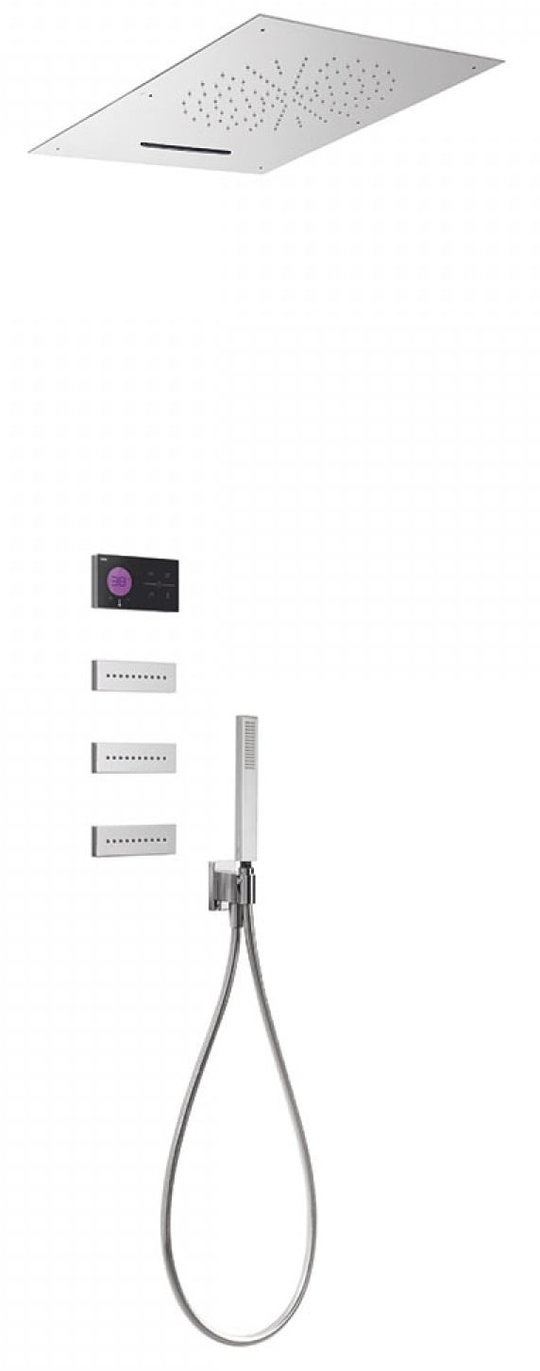 Электронный душевой комплект скрытого монтажа Tres SHOWER TECHNOLOGY (09288404) Душевые комплекты (системы) Хром