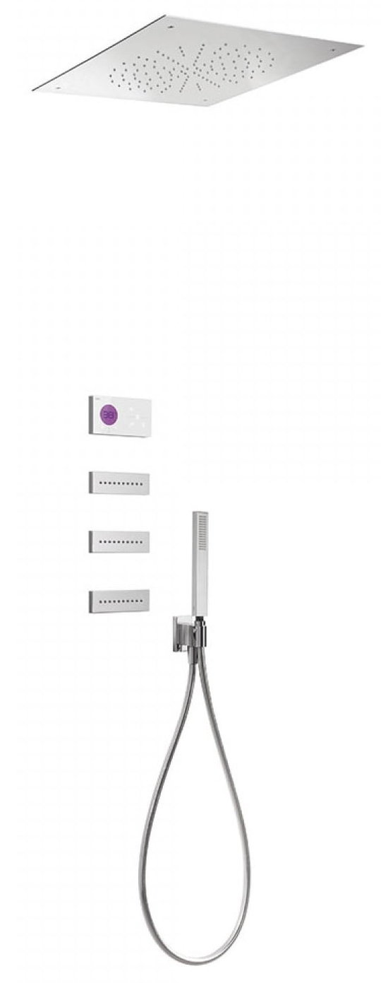 Электронный душевой комплект скрытого монтажа Tres SHOWER TECHNOLOGY (09286312) Душевые комплекты (системы) Хром
