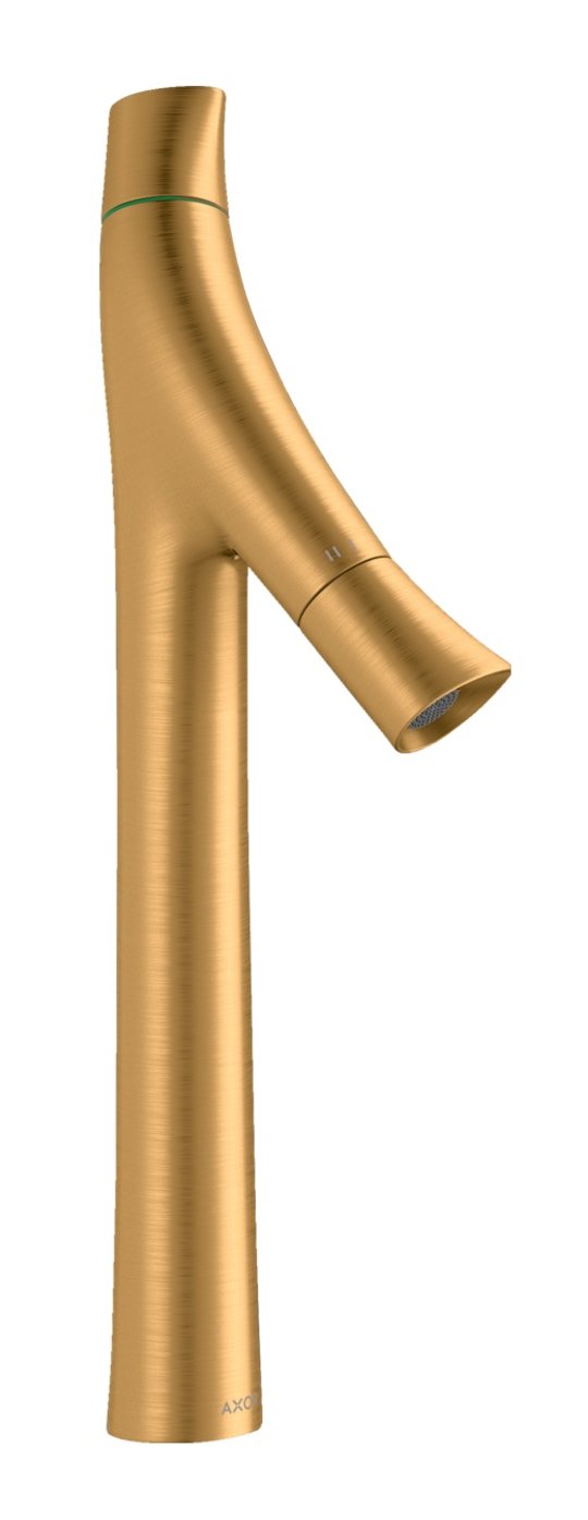 Смеситель для раковины Axor Starck Organic 240 мм, Brushed Gold Optic (12013250) Для раковины Золото