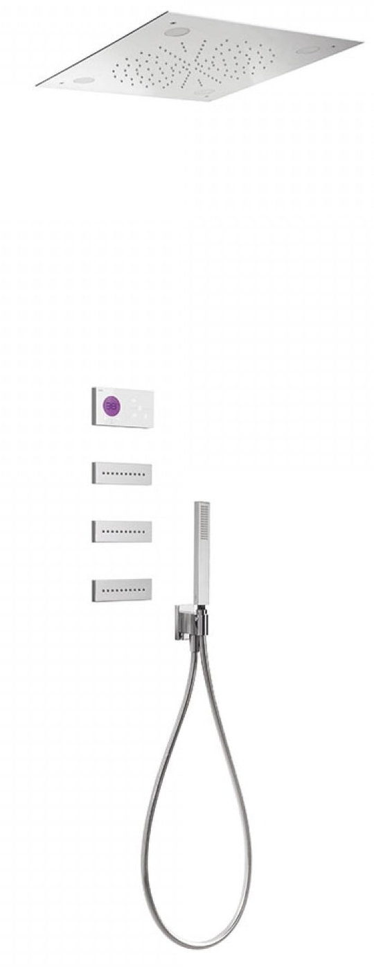 Электронный душевой комплект скрытого монтажа Tres SHOWER TECHNOLOGY (09286310) Душевые комплекты (системы) Хром