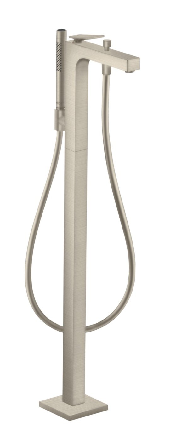 Напольный смеситель для ванны Axor Citterio, Brushed Nickel (39440820) Для ванны Никель