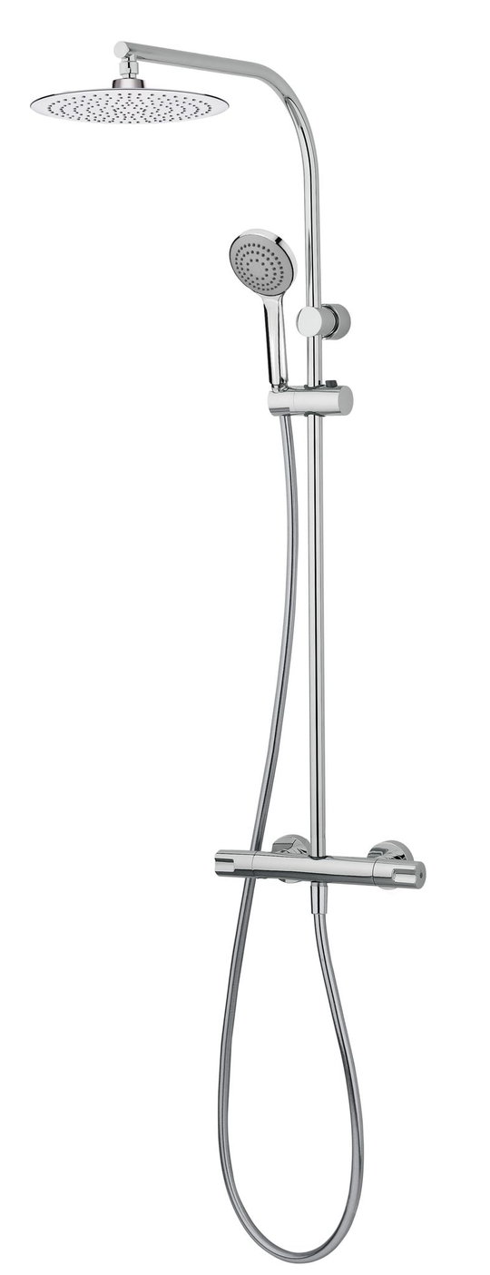 Термостатическая душевая система GRB Tender Metallic Slim TL (137900TLMT) Душевые стойки Хром