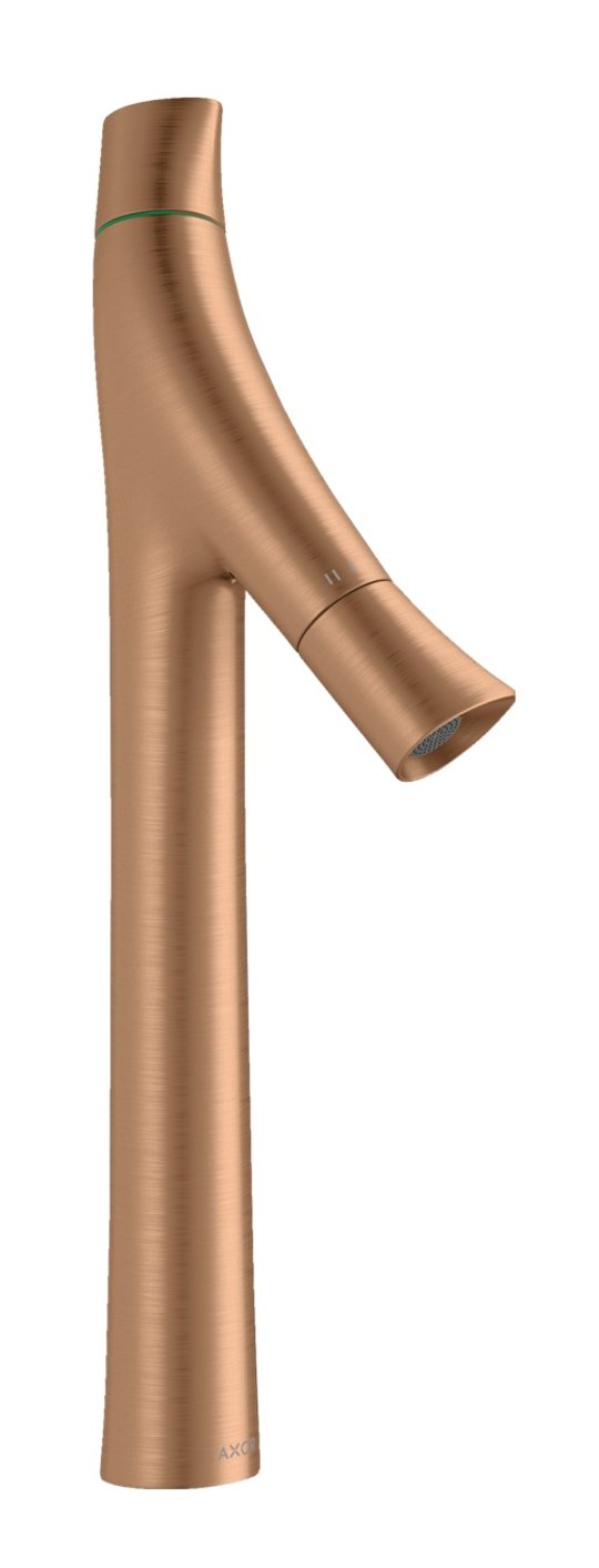 Смеситель для раковины Axor Starck Organic 240 мм, Brushed Bronze (12013140) Для раковины Бронза
