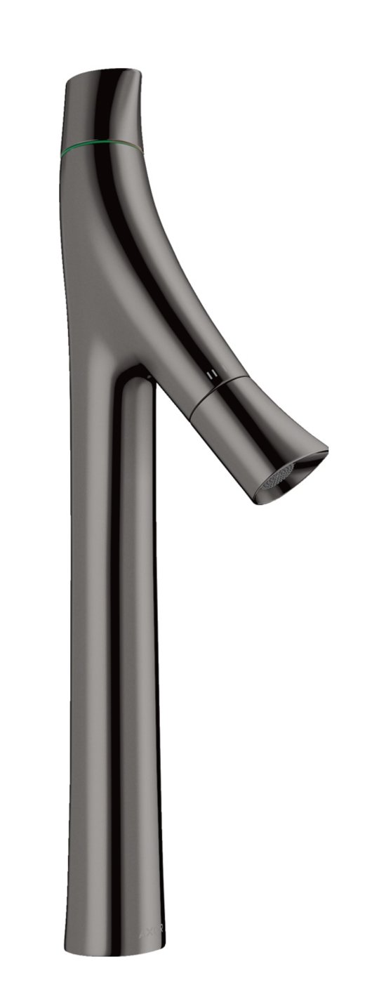 Смеситель для раковины Axor Starck Organic 240 мм, Polished Black Chrome (12013330) Для раковины Черный