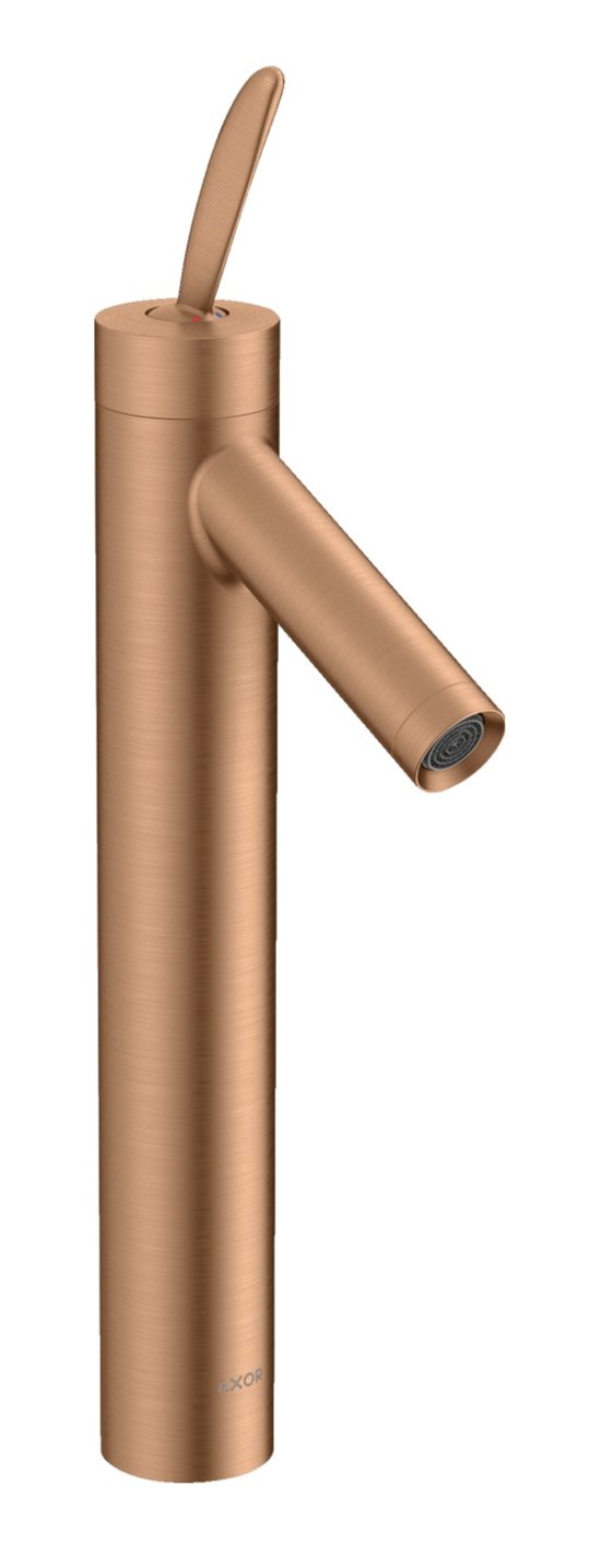 Смеситель для раковины Axor Starck, Brushed Bronze (10020140) Для раковины Бронза