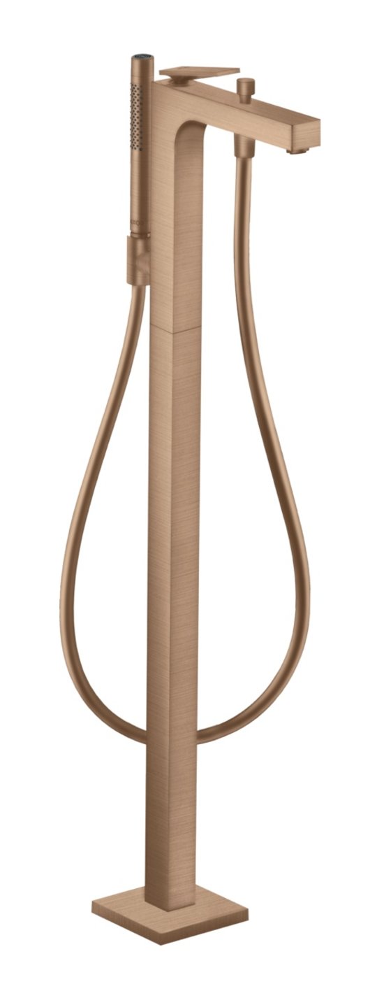 Напольный смеситель для ванны Axor Citterio, Brushed Red Gold (39440310) Для ванны Красное золото
