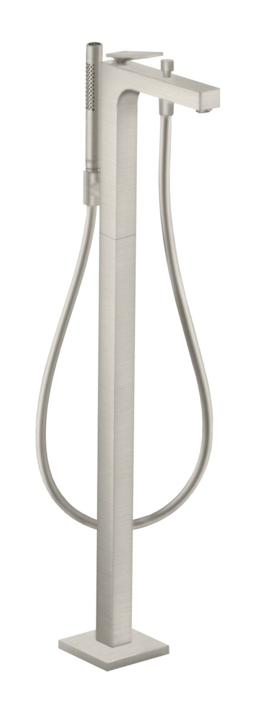 Напольный смеситель для ванны Axor Citterio, Stainless Steel Optic (39440800) Для ванны Нерж. сталь