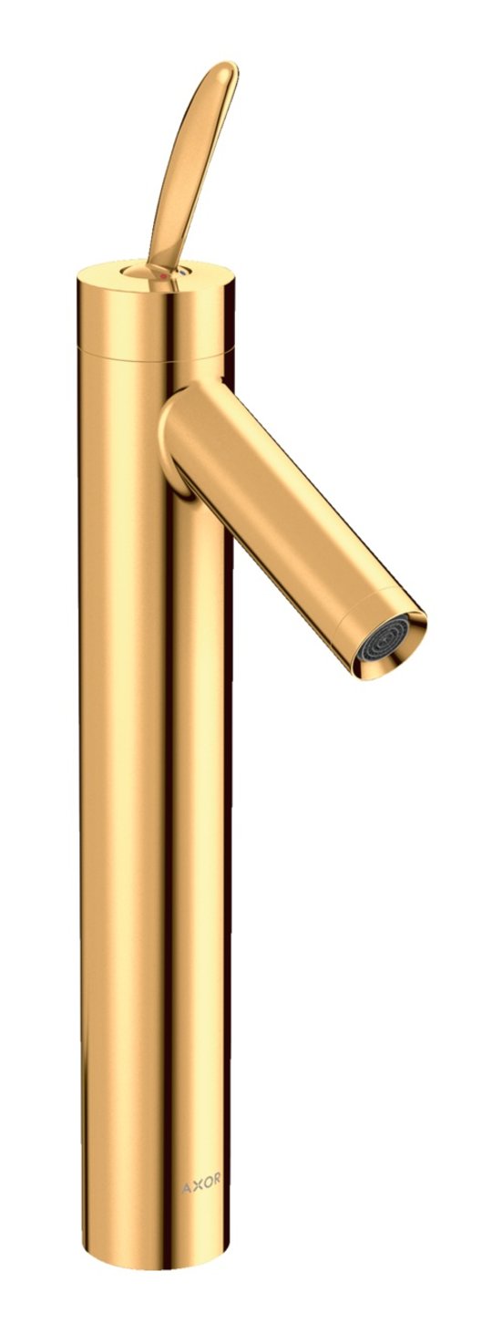 Смеситель для раковины Axor Starck, Polished Gold Optic (10020990) Для раковины Золото