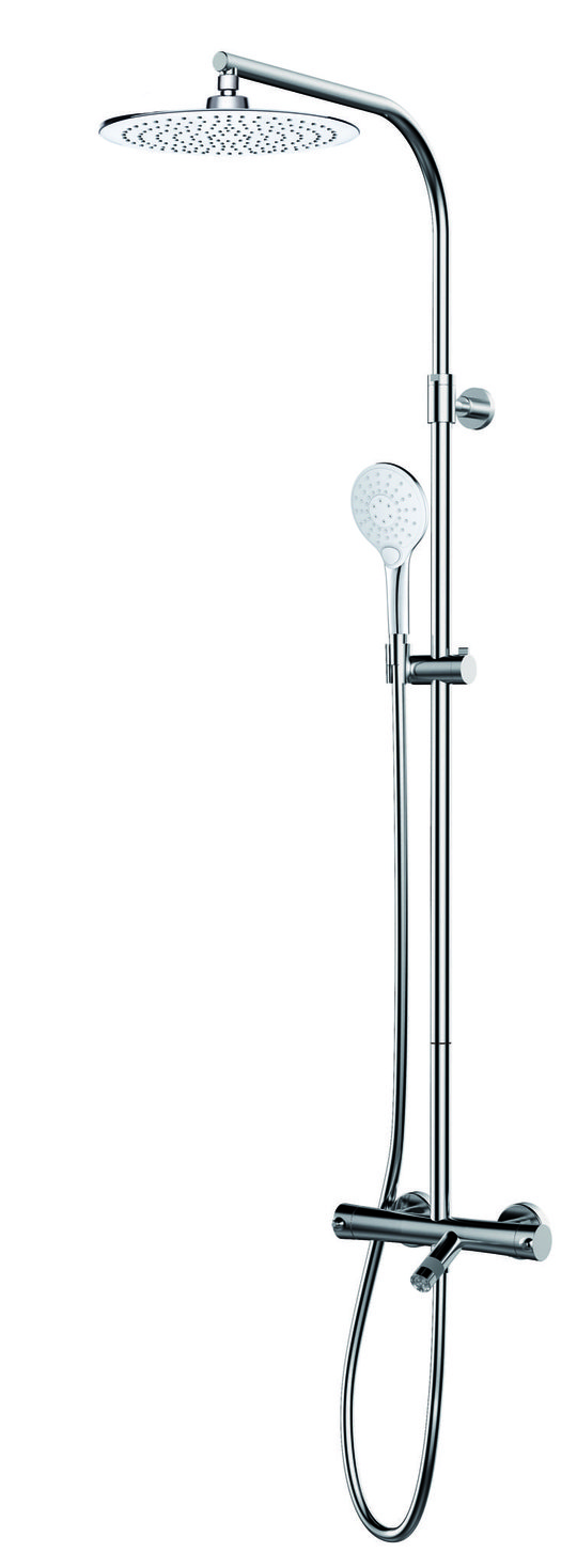 Термостатическая душевая система GRB Time Female Metallic Slim TL (47453470TLMT) Душевые стойки Хром