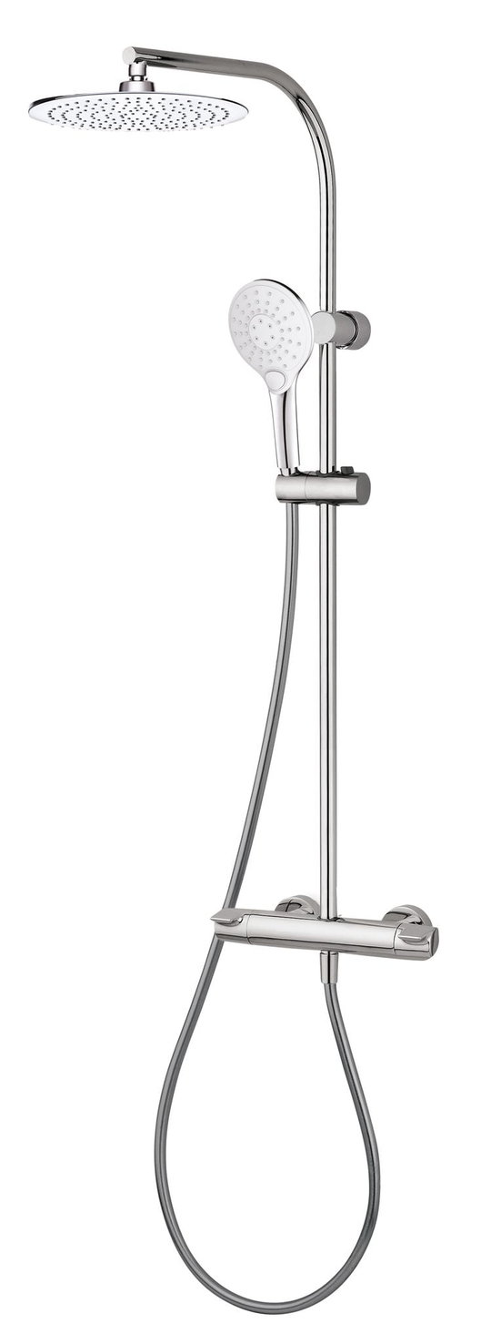 Термостатическая душевая система GRB Premier Metallic Slim TL (50425500TLMT) Душевые стойки Хром