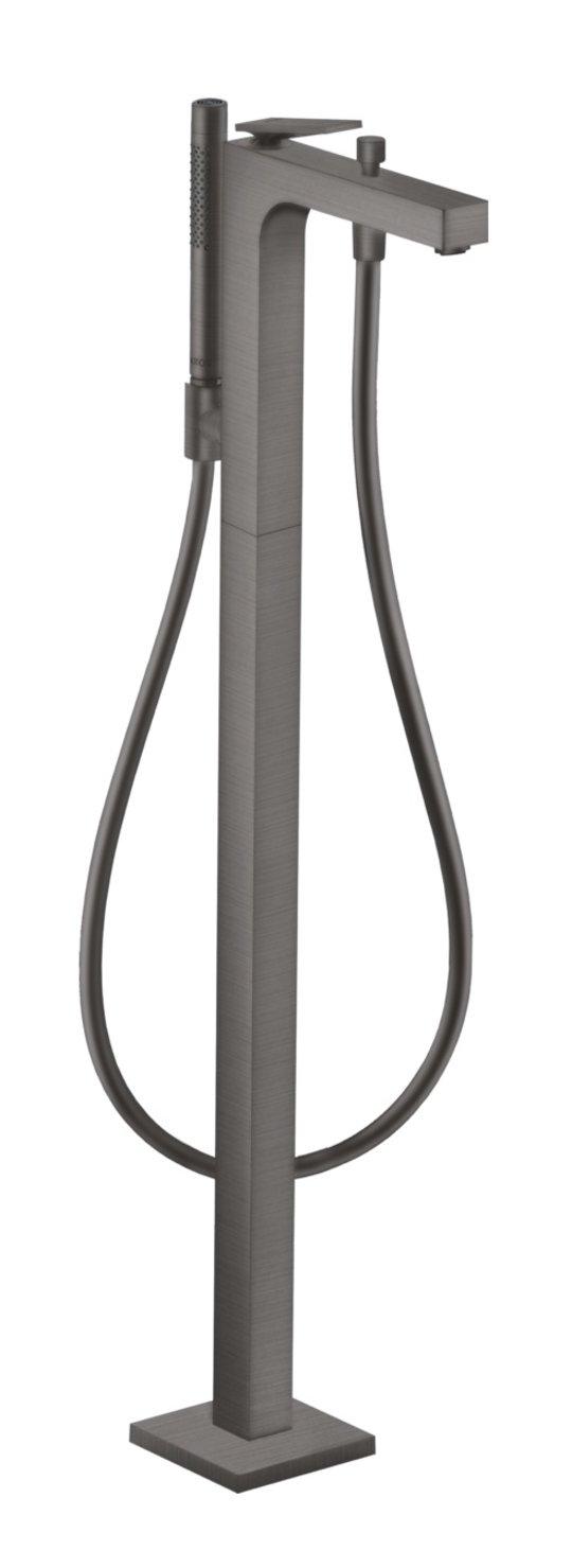 Підлоговий змішувач для ванни Axor Citterio, Brushed Black Chrome (39440340) Для ванни Хром-чорний