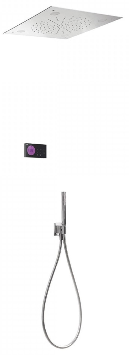 Электронный душевой комплект скрытого монтажа Tres SHOWER TECHNOLOGY (09288566) Душевые комплекты (системы) Хром