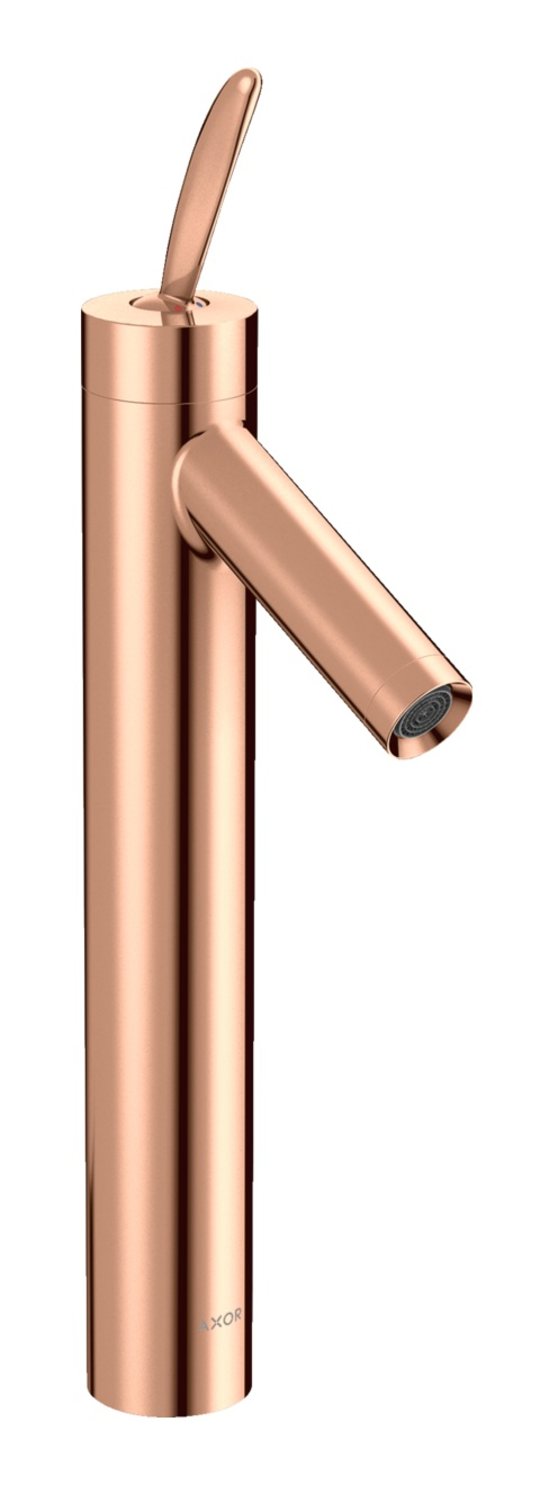 Смеситель для раковины Axor Starck, Polished Red Gold (10020300) Для раковины Красное золото