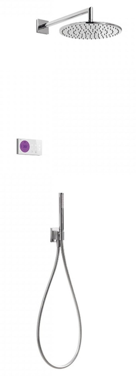 Электронный душевой комплект скрытого монтажа Tres SHOWER TECHNOLOGY (09286558) Душевые комплекты (системы) Хром