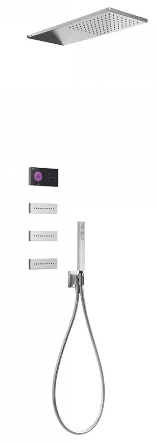 Электронный душевой комплект скрытого монтажа Tres SHOWER TECHNOLOGY (09288314) Душевые комплекты (системы) Хром