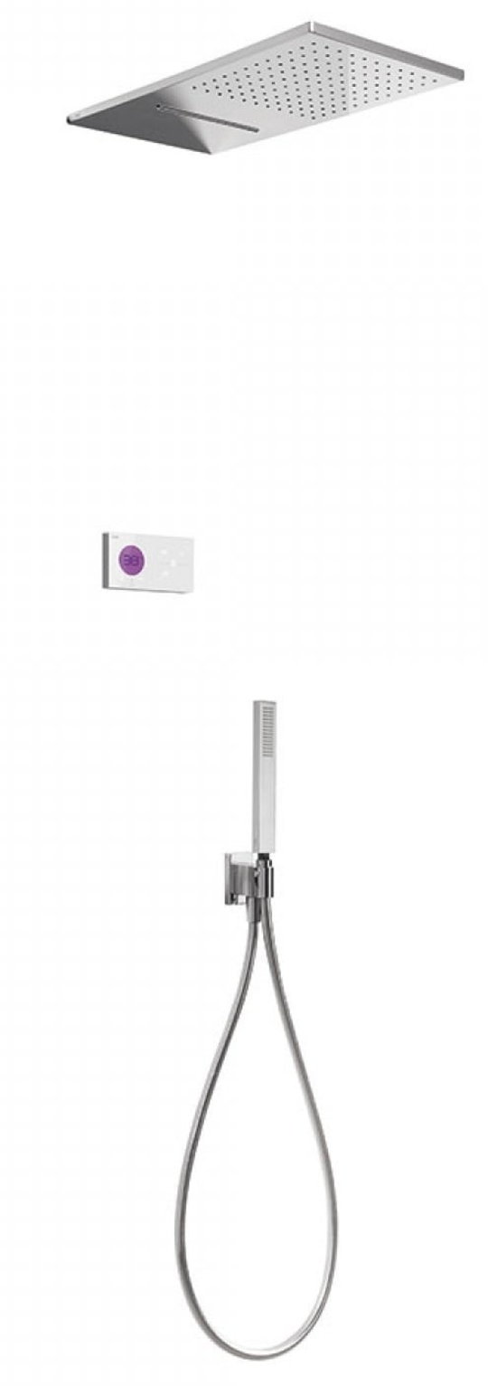Электронный душевой комплект скрытого монтажа Tres SHOWER TECHNOLOGY (09286308) Душевые комплекты (системы) Хром