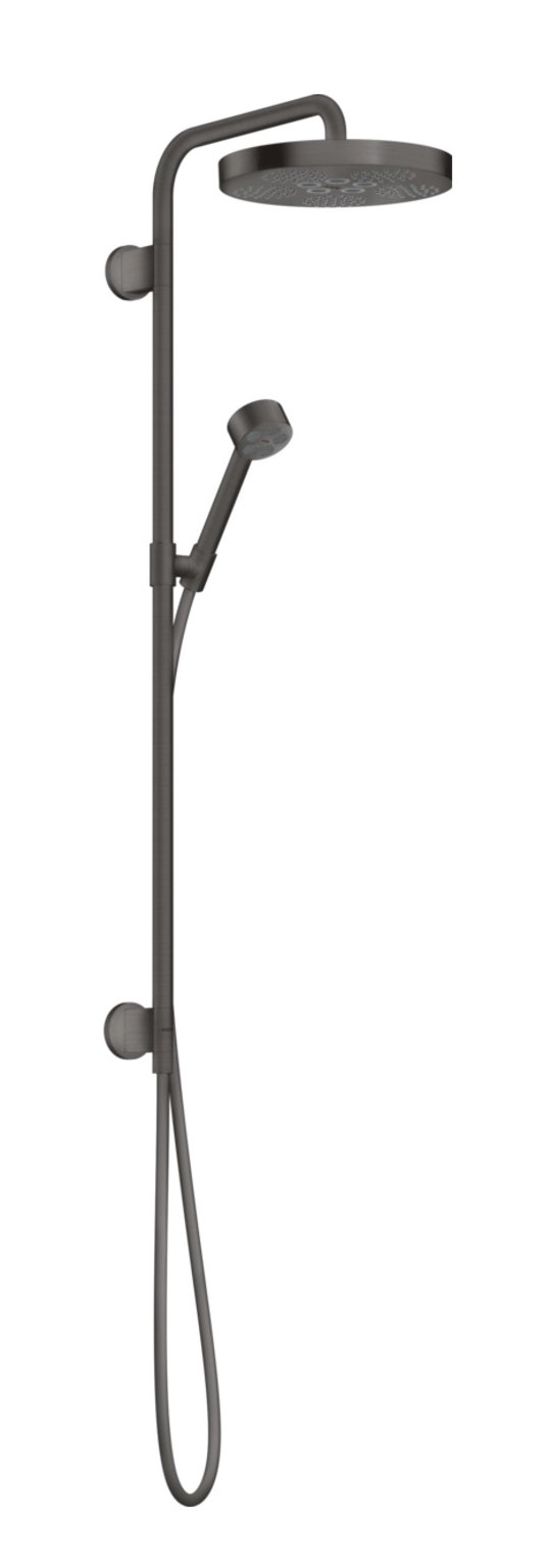 Душова стійка Axor One 280 мм 1jet, Brushed Black Chrome (48790340) Душові стійки Хром-чорний